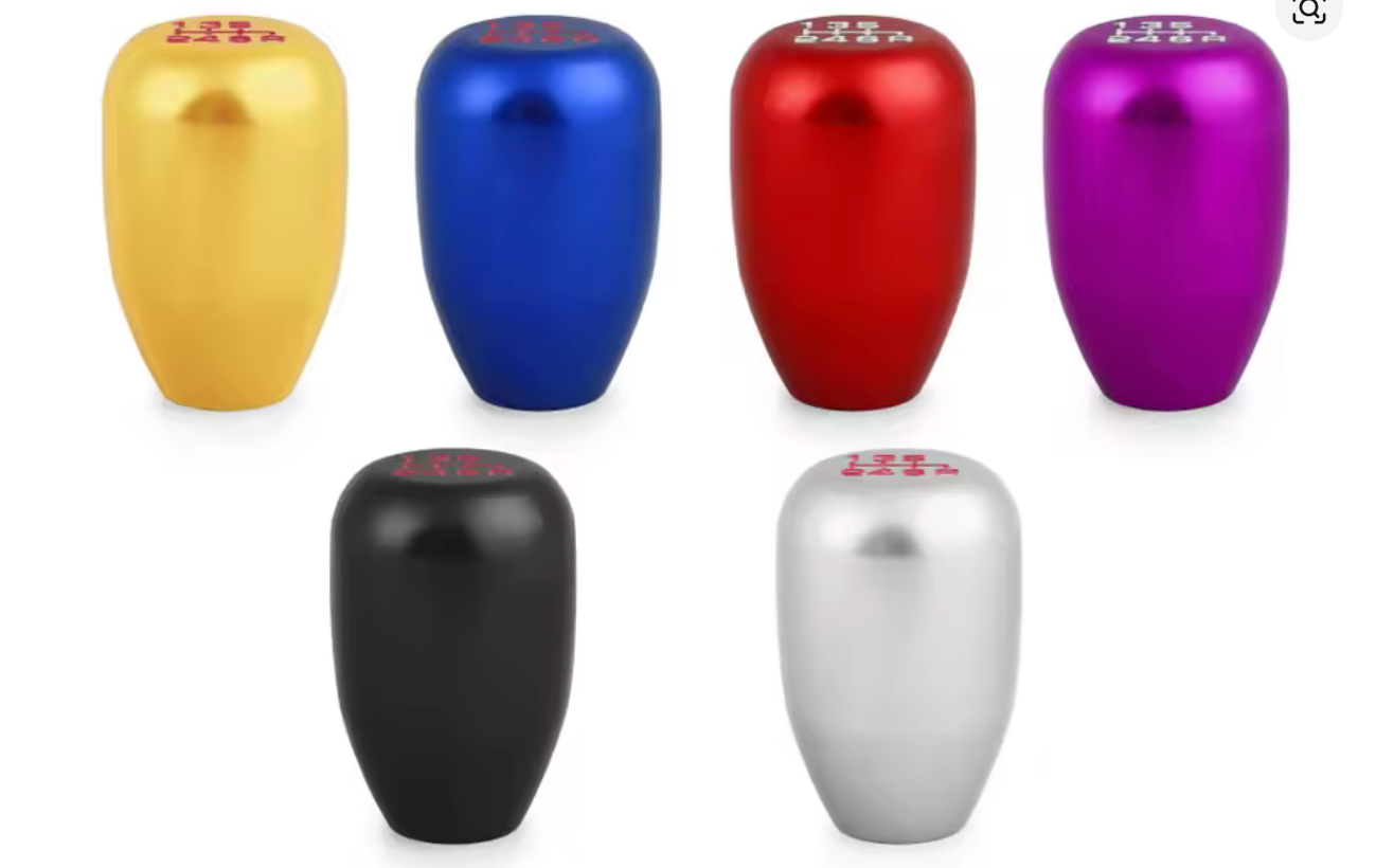 Solid Aluminium Gear Shift Knob - Multiple Colours to Choose