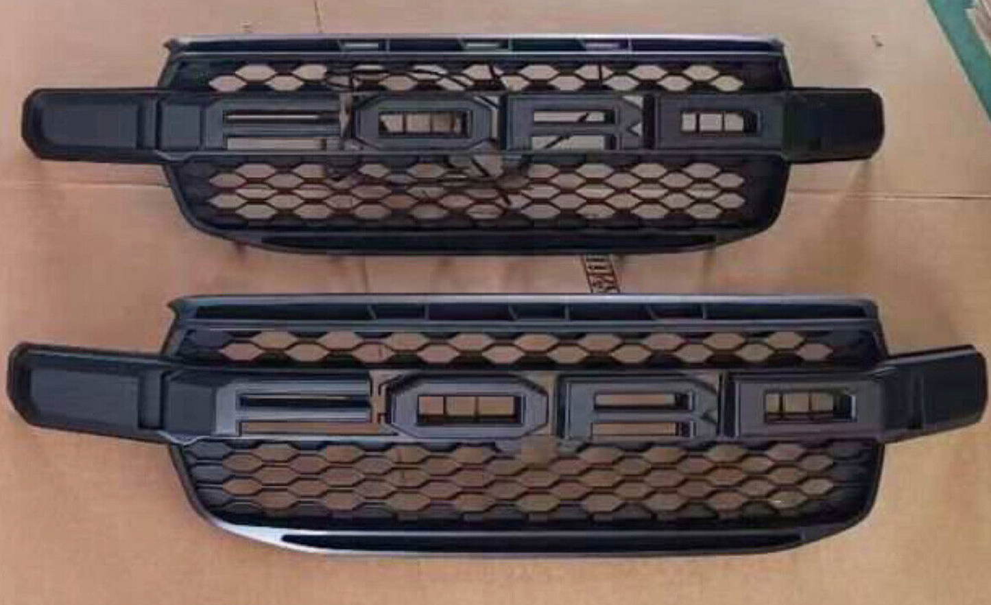 Ford Ranger Everest Grill - Raptor Style Grille Wildtrak with lights