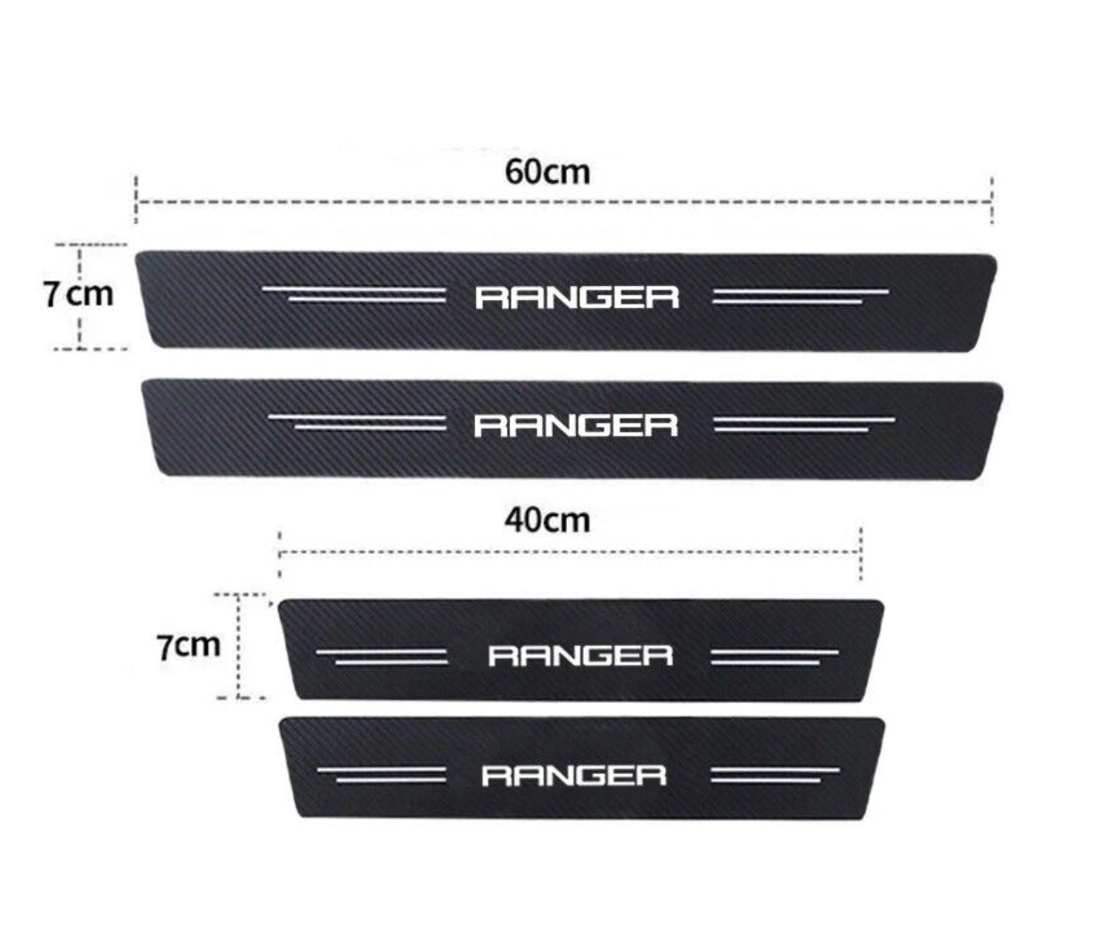 Ford Ranger Next Gen Glow In The Dark Sill Scuff Protector