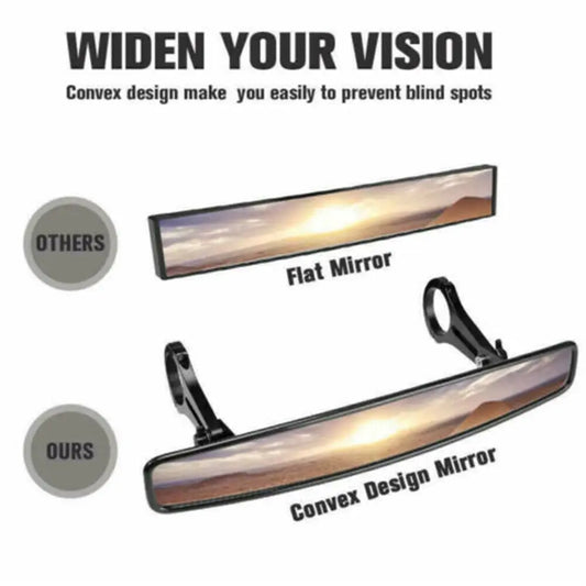 Racing Wide Angle Mirror - Roll Cage Mount