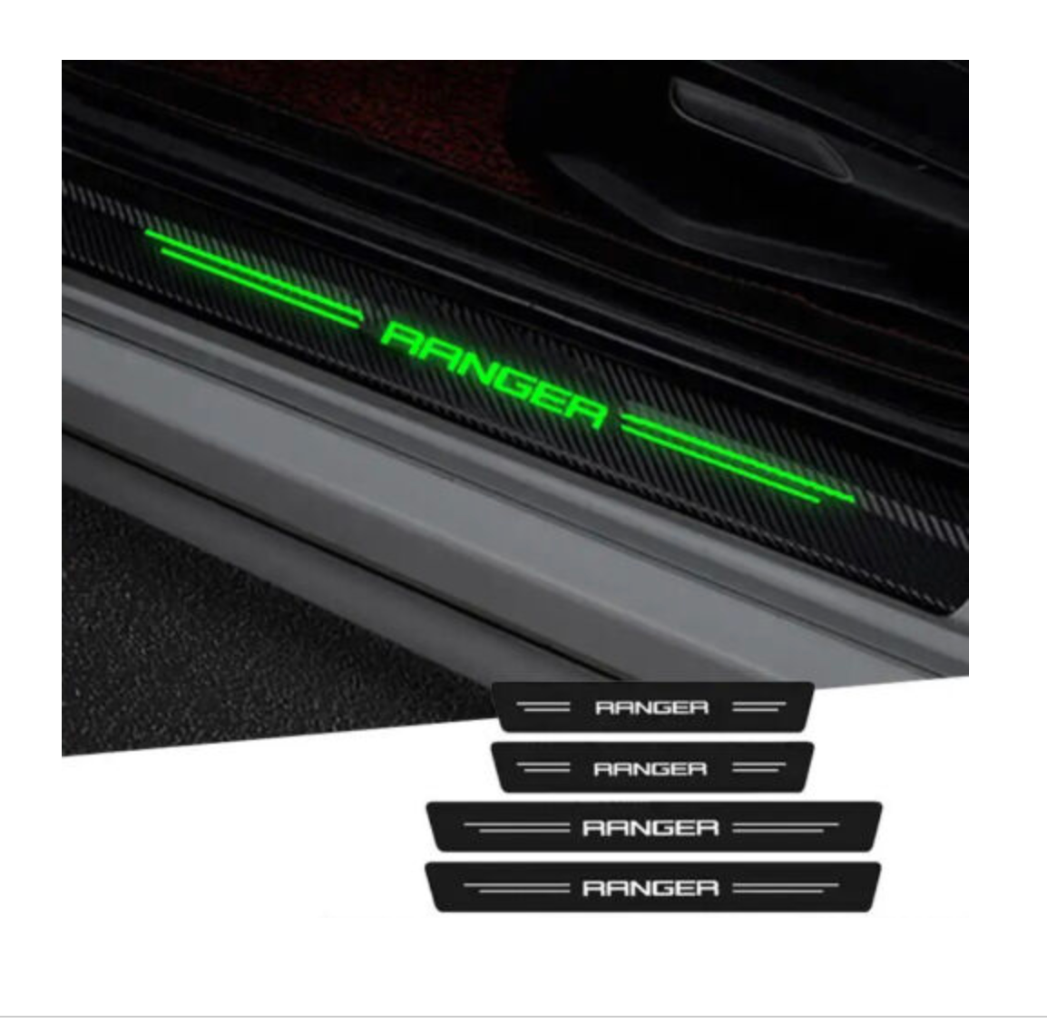 Ford Ranger Next Gen Glow In The Dark Sill Scuff Protector
