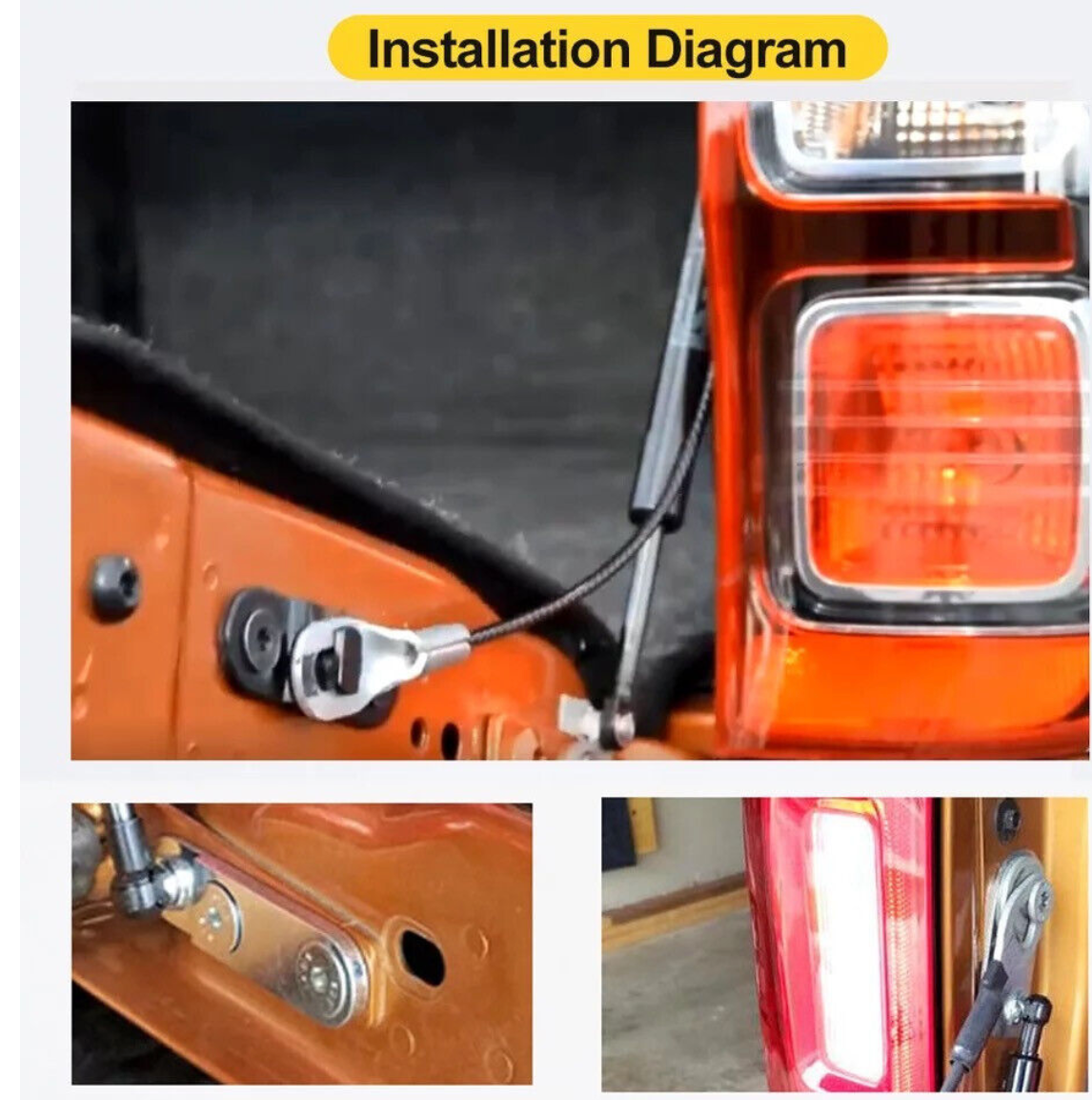 Ford Ranger SLO-DOWN tailgate assist struts - Wildtrak XLT Sport Raptor